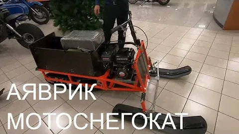 МИНИ СНЕГОХОД.МОТОСНЕГОКАТ АЯВРИК .БЫСТРОРАЗБОРНЫЙ