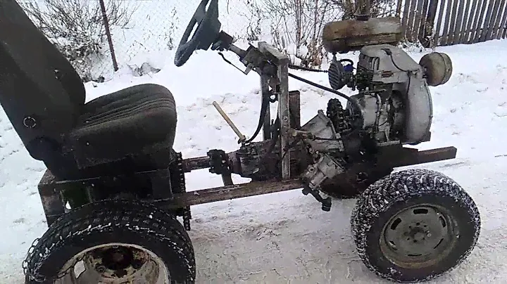 Самодельный мини трактор с двигателем УМЗ-5