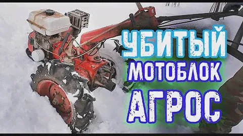 Купил убитый мотоблок АГРОС! Оторван руль, сломана КПП, лопнуты шины! Сколько готовить денег?