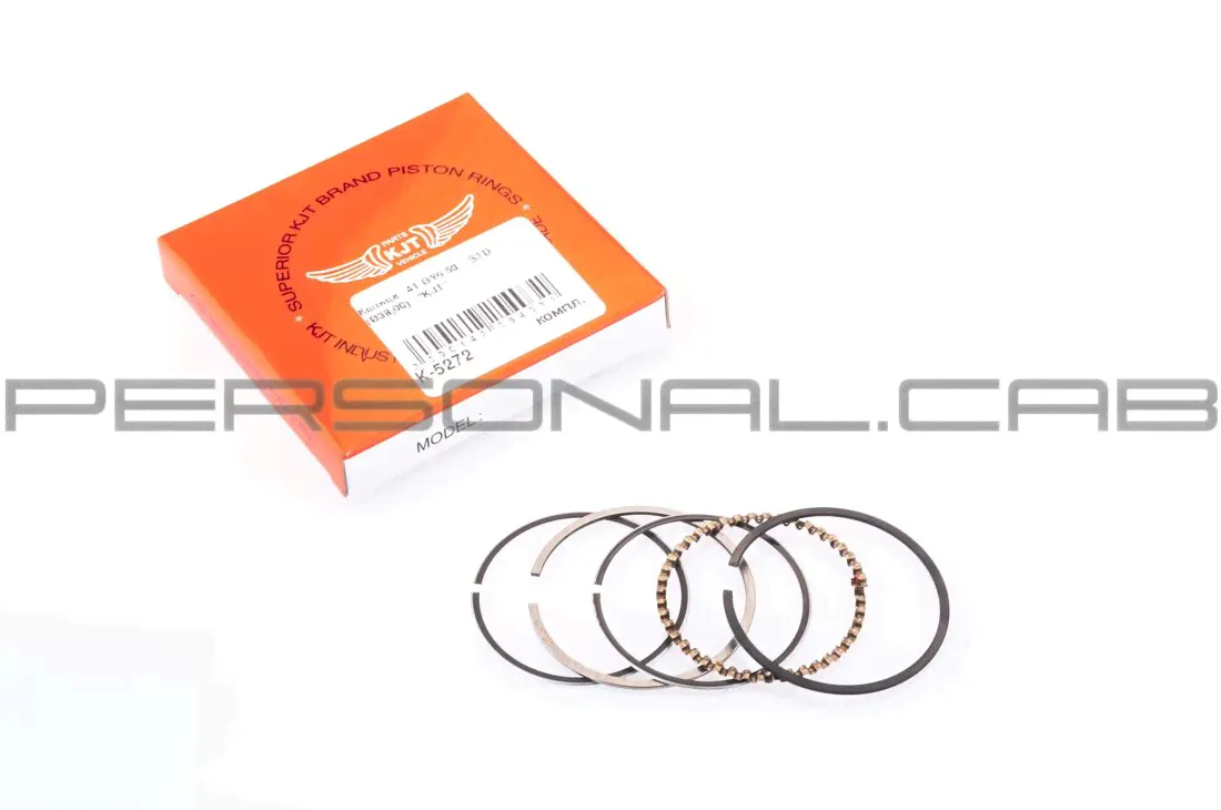 Поршневые кольца 139QMB для скутера ABM Tornado, Viper Grand Prix, Race, ЗиД Lifan LF50QT-8A, d-39 мм, 5 штук, Kjt