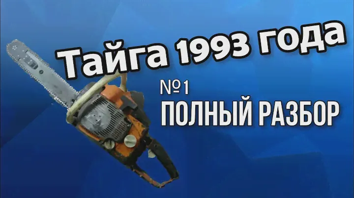 Бензопила Тайга Часть №1 Разборка