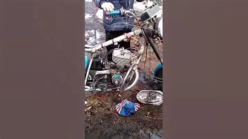 Иж планета с зажиганием от бензопилы)